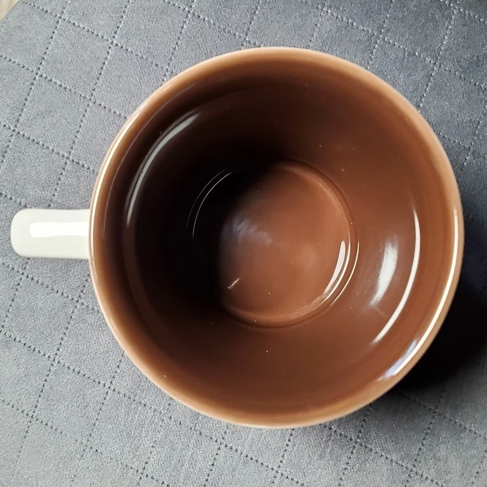 Starbucks Bone China Brown and White Mug 2009
